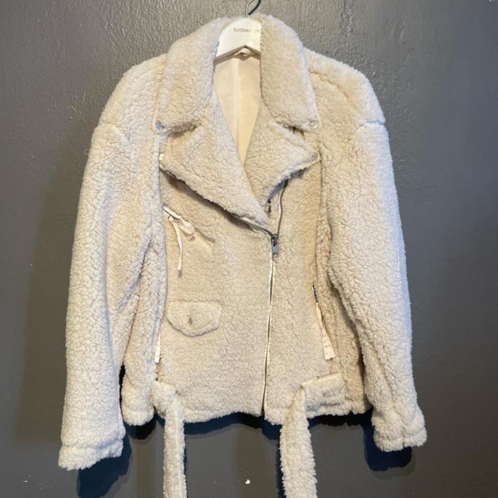 NWOT Free People Cozy Slouch Moto Jacket - Picture 6 of 6